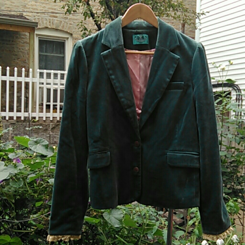 Juicy Couture velvet blazer